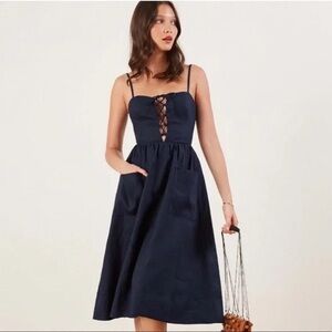 Reformation Ellen Linen Dress